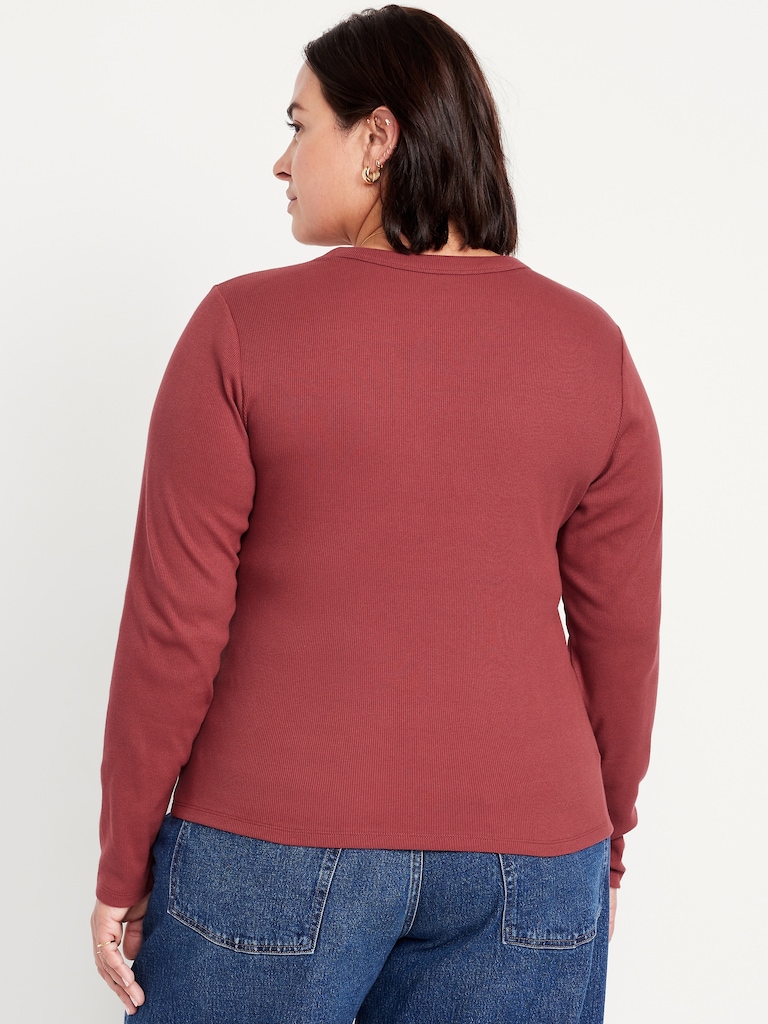 Snug Long-Sleeve Crew-Neck T-Shirt