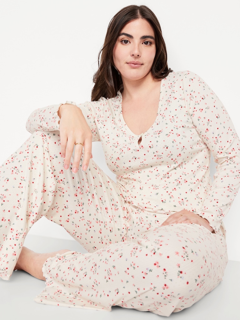 Cozy Ribbed Pajama Top