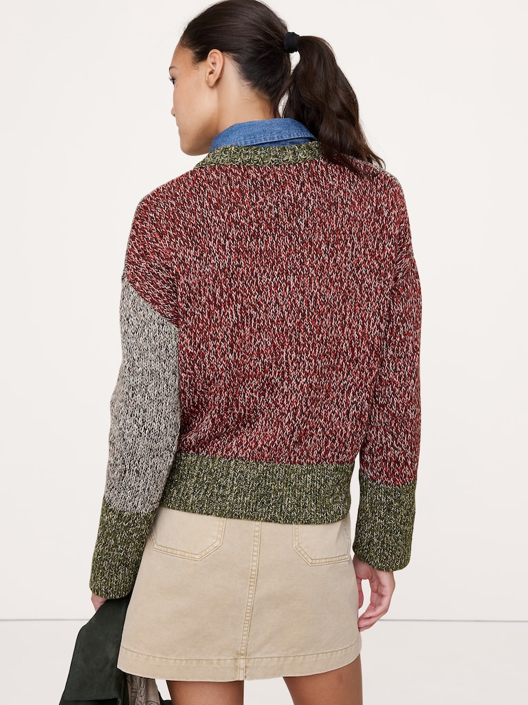 Cotton V-Neck Sweater