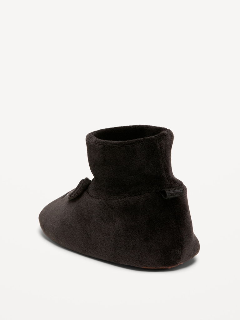 Velour Critter Slippers for Baby