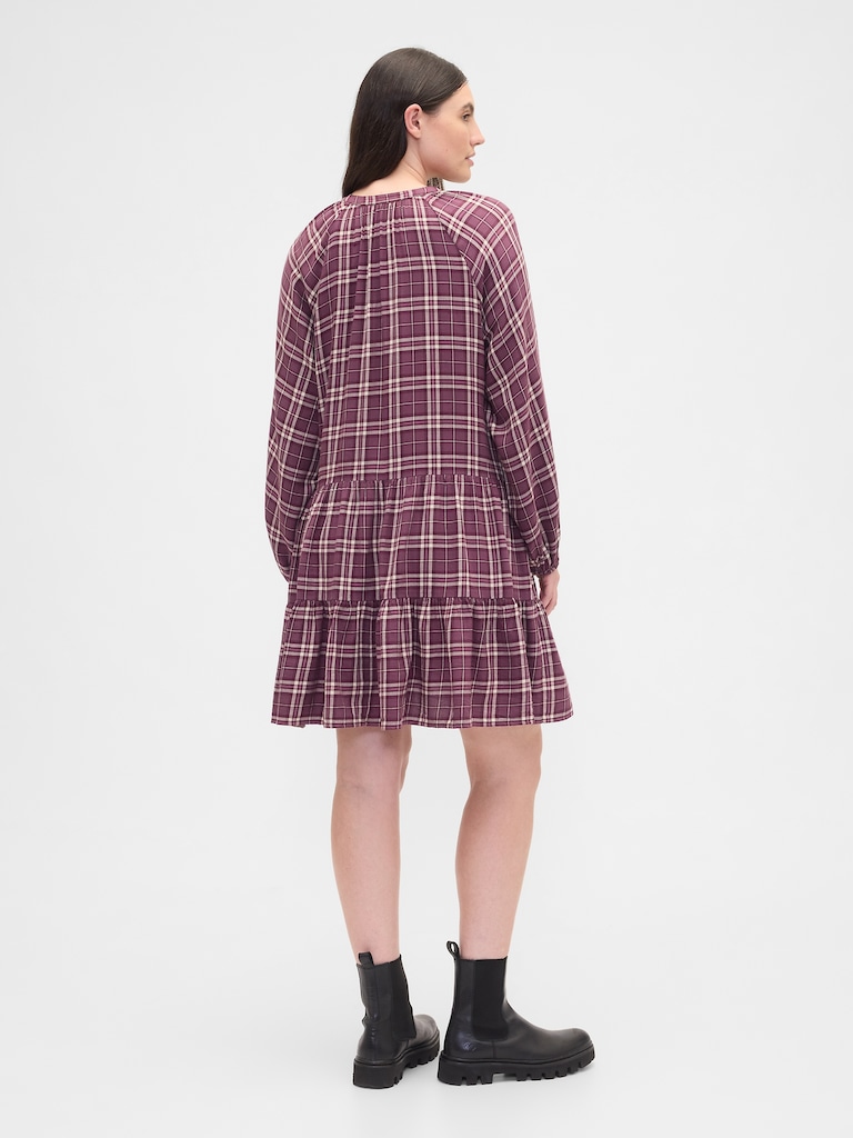 Relaxed Flannel Shirtdress