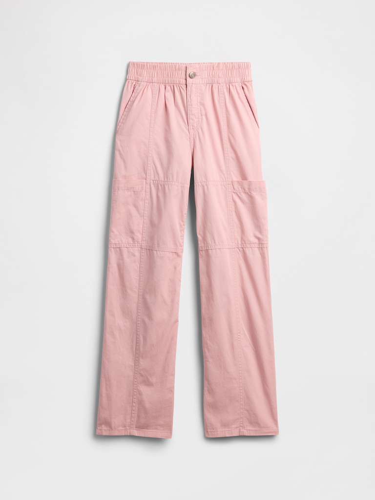 Kids Twill Loose Cargo Pants