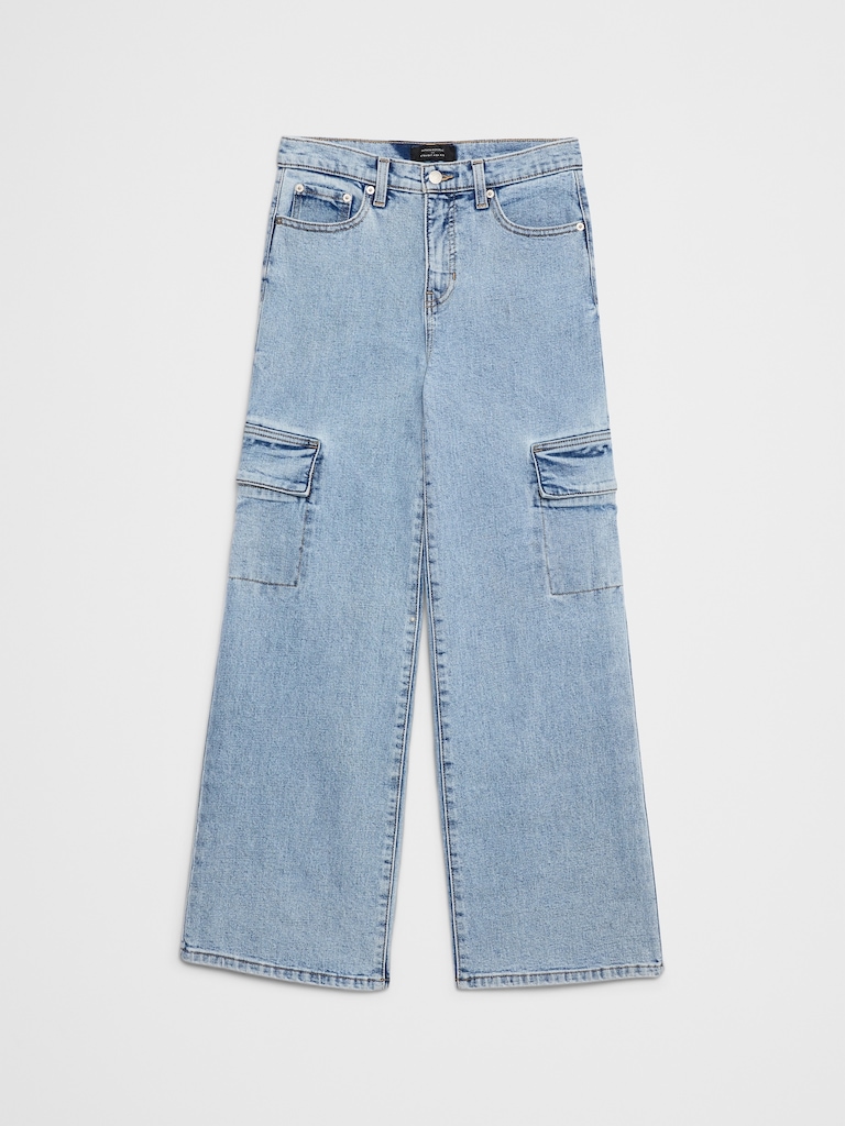 Straight High-Rise Cargo Jean