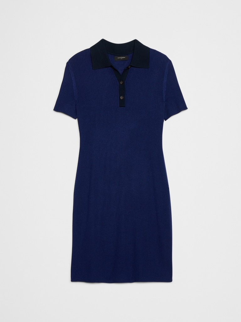 Polo Knee-Length Sweater Dress