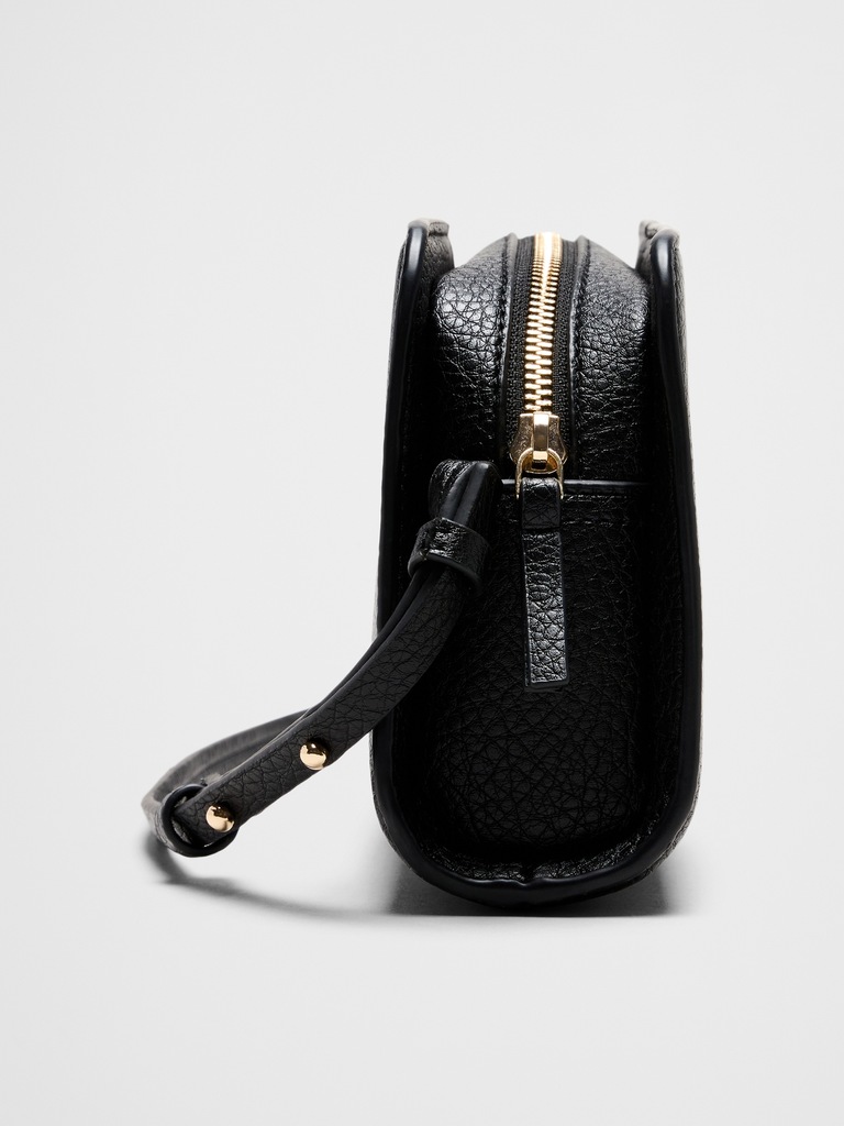 Vegan Leather Baguette Shoulder Bag