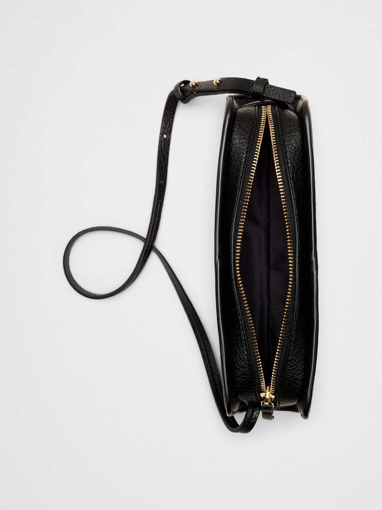 Vegan Leather Baguette Shoulder Bag