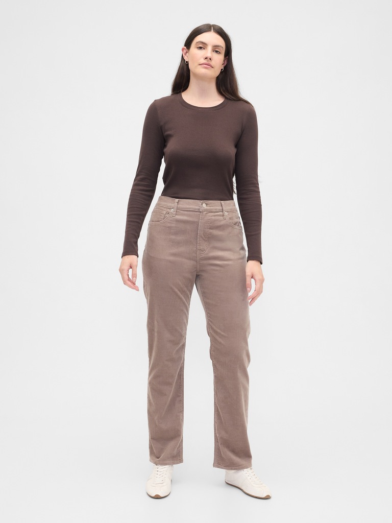 High Rise '90s Original Straight Corduroy Pants