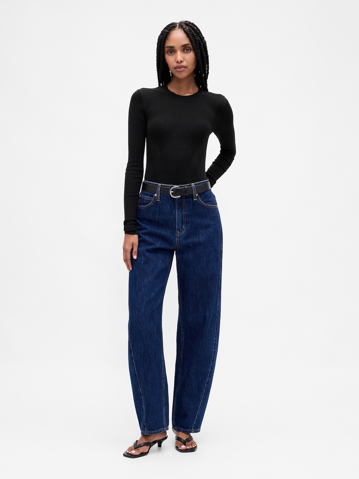 Sheer Rib Sweater Bodysuit
