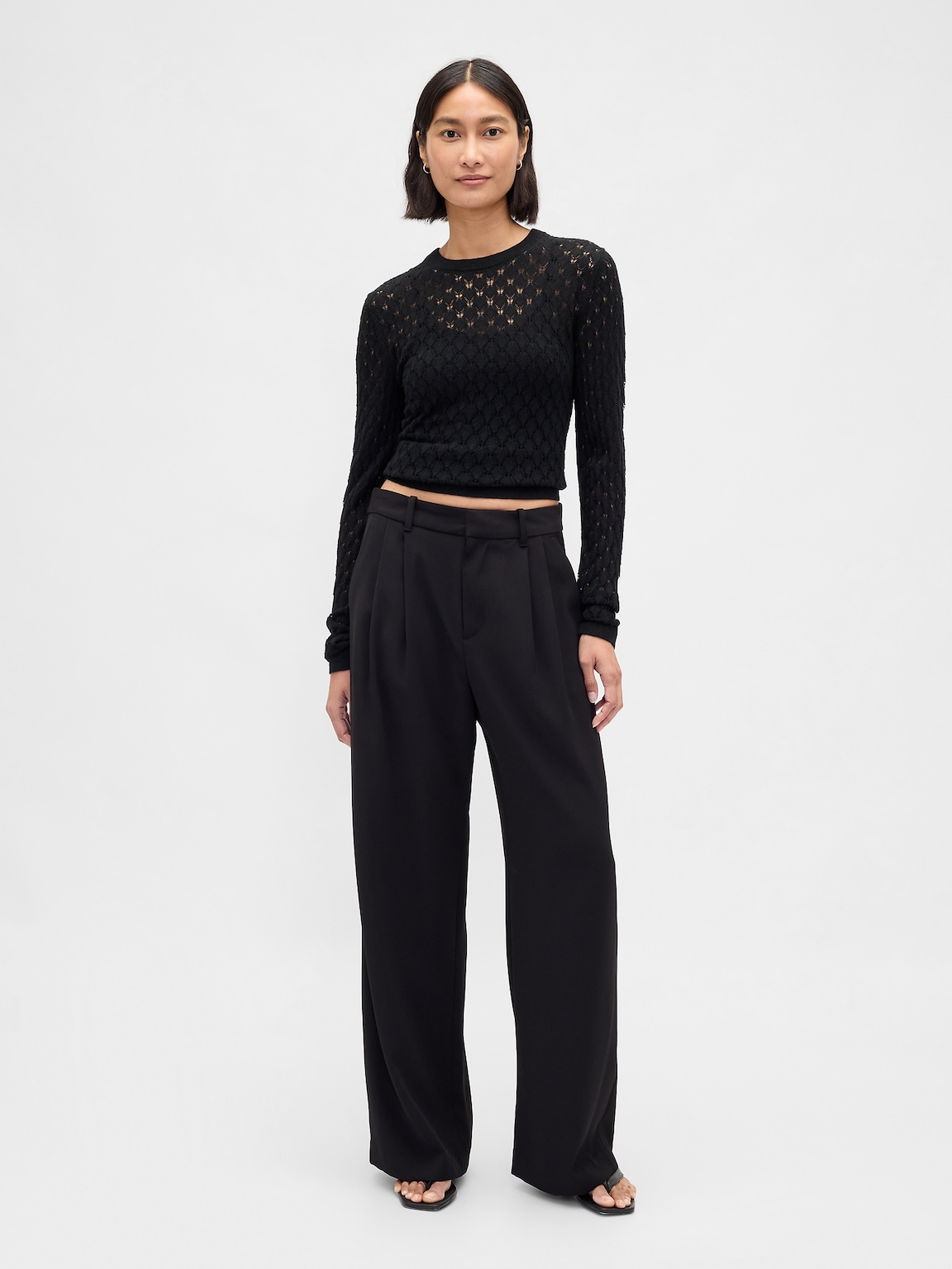 Pointelle Sweater