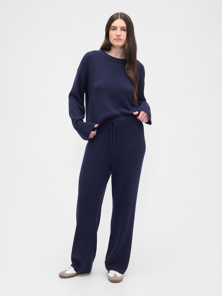 CashSoft Relaxed Ribbed Sweater Pants