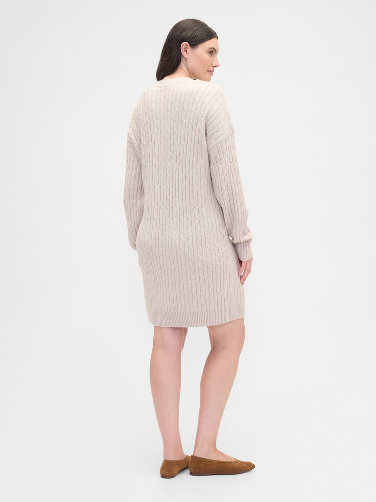 CashSoft Relaxed Crewneck Sweater Mini Dress