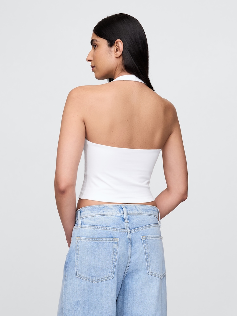 CloseKnit Halter Crop Top