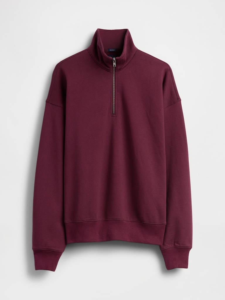 Heavyweight Oversized Quarter-Zip Pullover