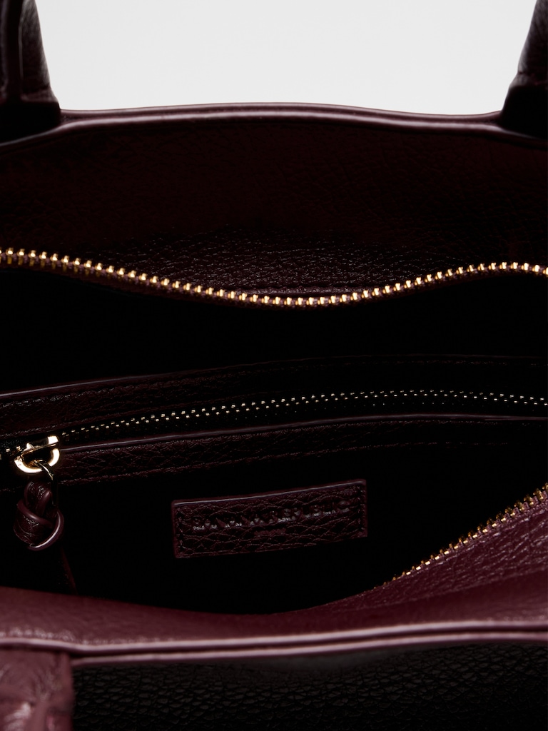 Vegan Leather Satchel Handbag