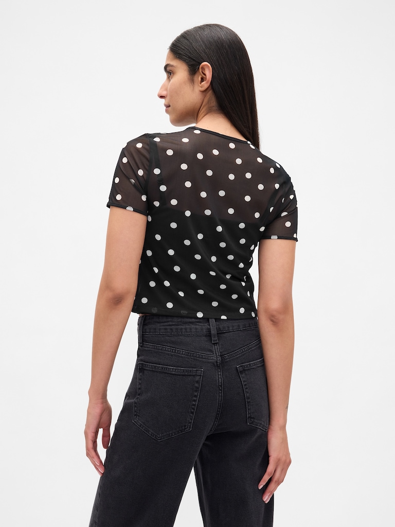 Mesh Crop T-Shirt