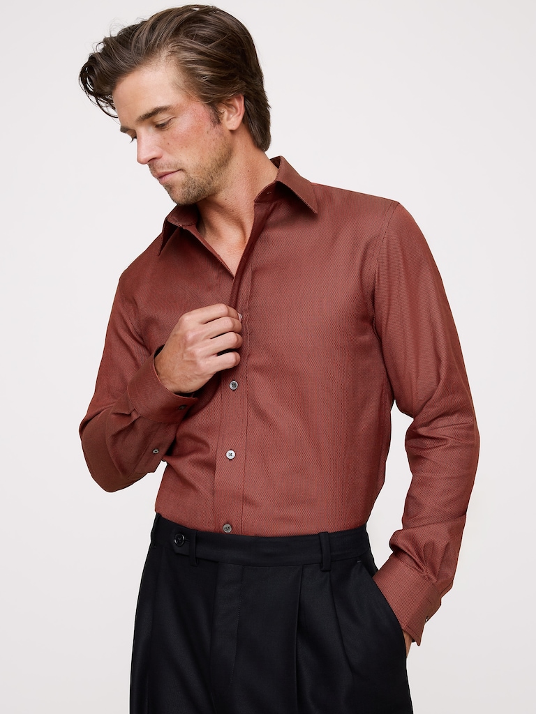 Slim-Fit Wrinkle-Resistant Dress Shirt