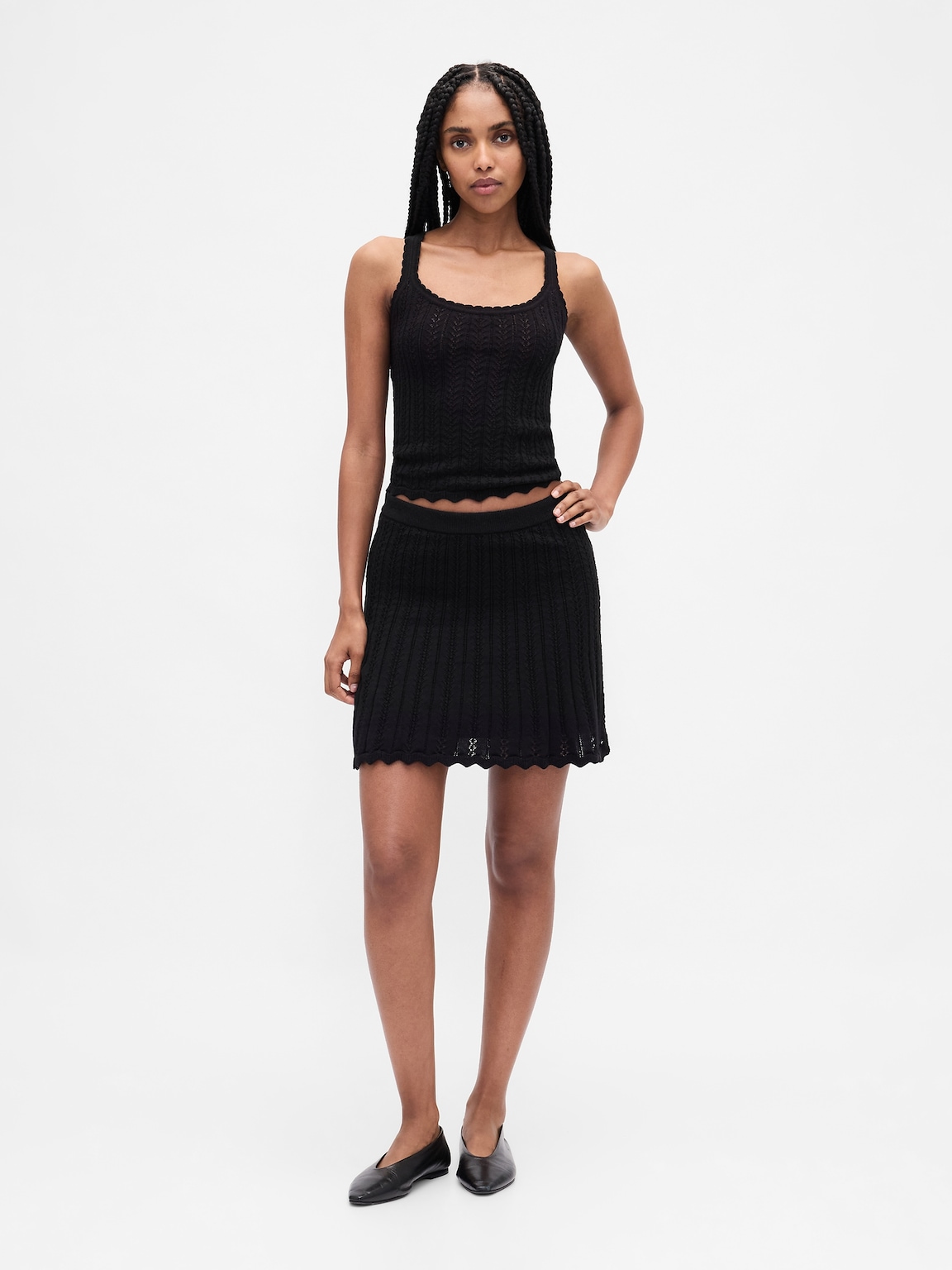 100% Cotton Pointelle Tank Top