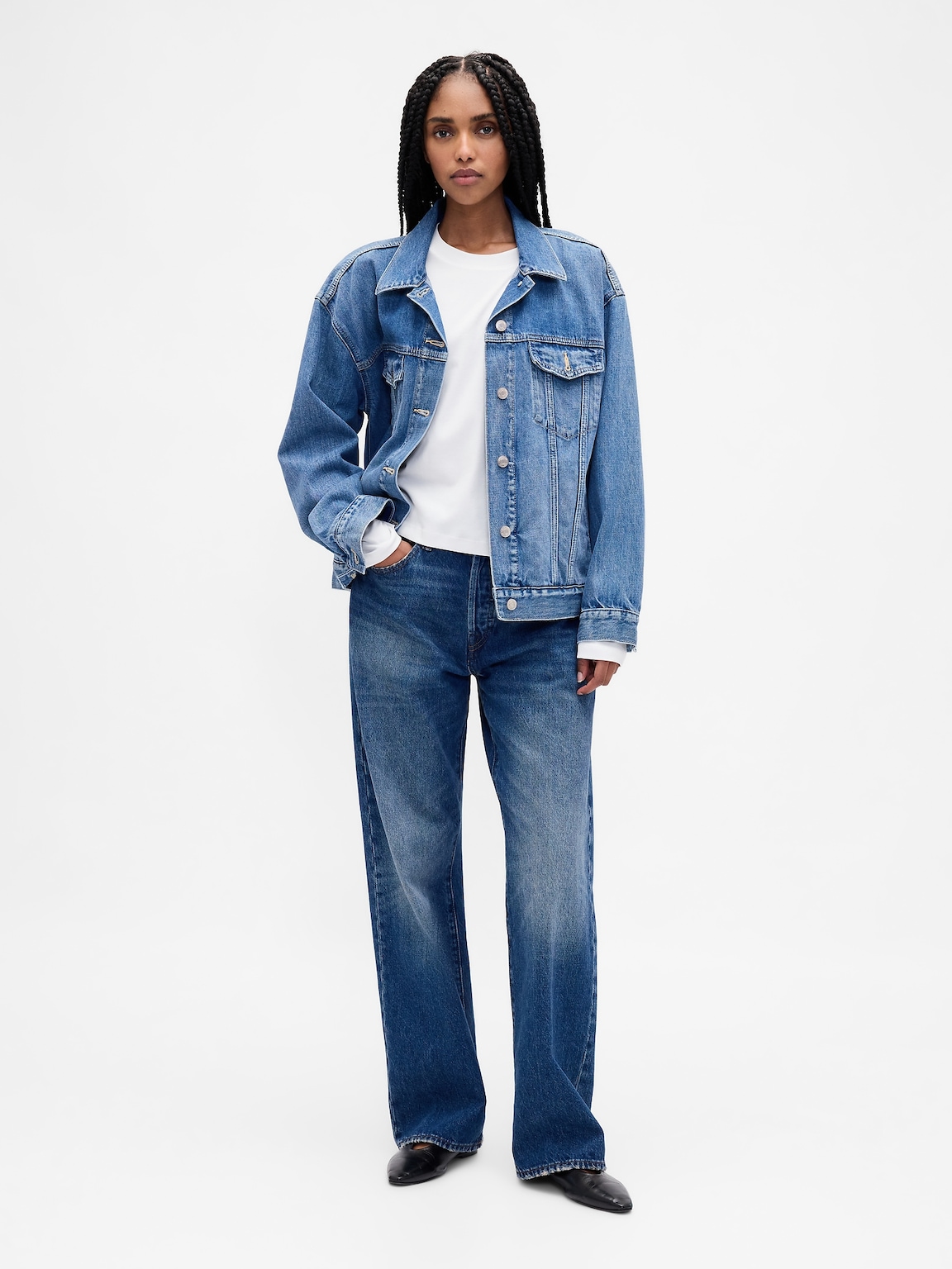 Supima® Cotton Oversized Crop T-Shirt