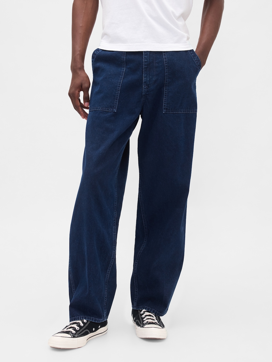Canvas Baggy Trouser Jeans