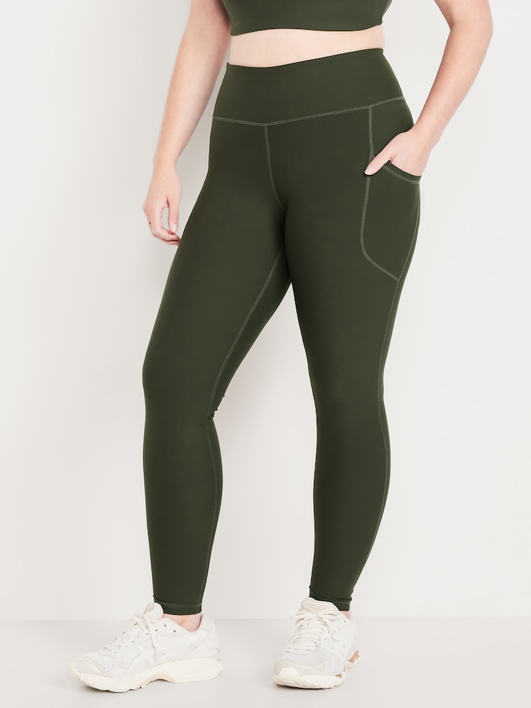 High-Waisted PowerSoft Full-Length Pocket Leggings