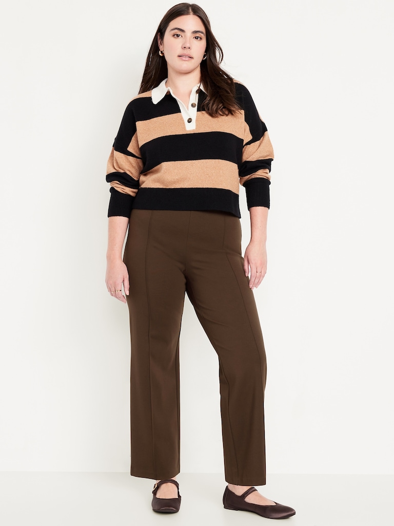 Extra High-Waisted Stevie Straight Pants