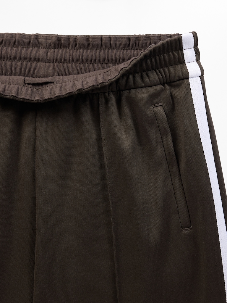 Tempo Mid Rise Wide Leg Track Pant