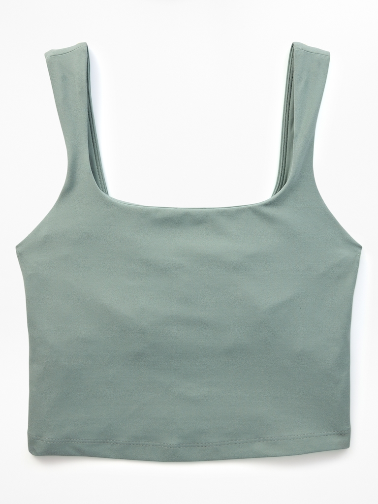 Transcend Square Neck Crop Sports Bra D-DD