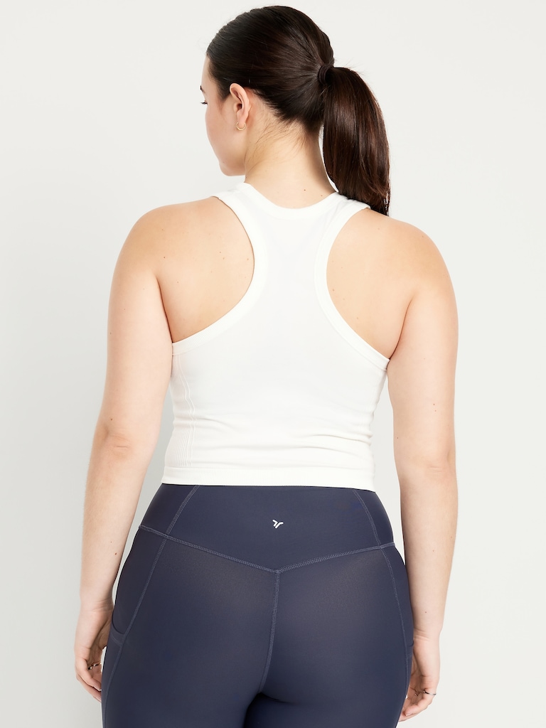 Fluid Seamless Fitted Crop Tank Top