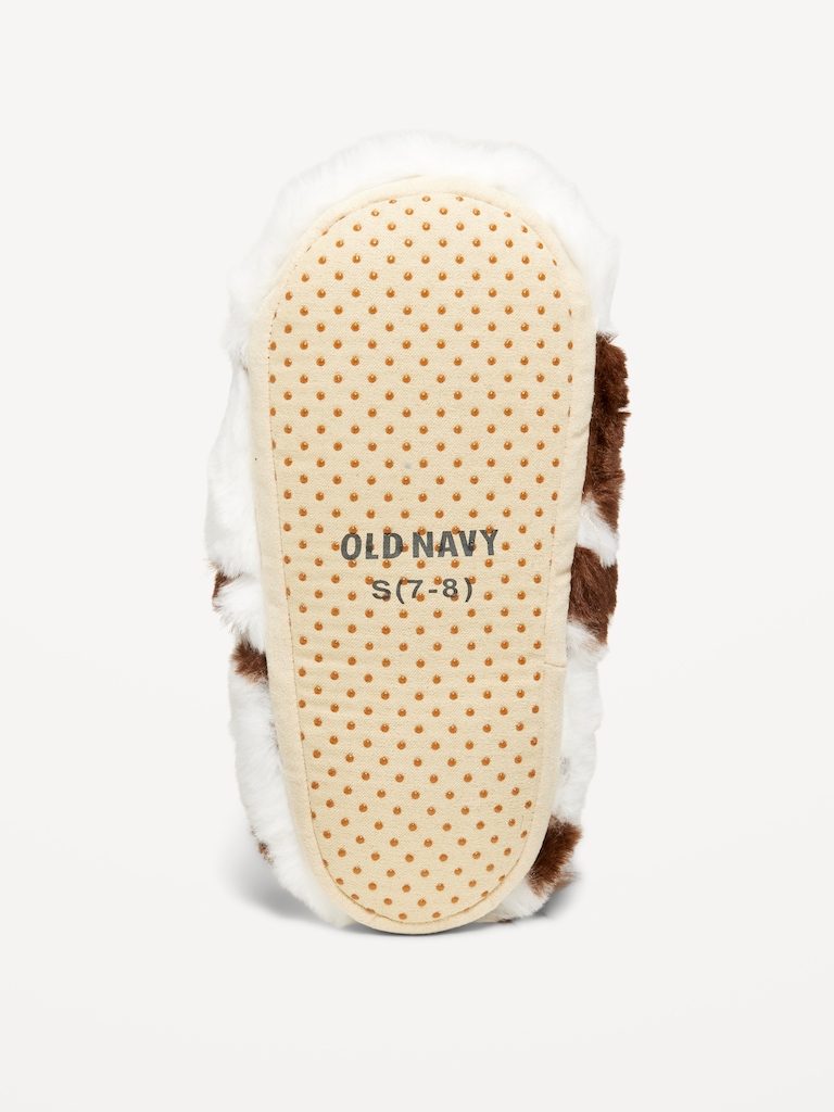 Faux-Fur Critter Slippers for Toddler