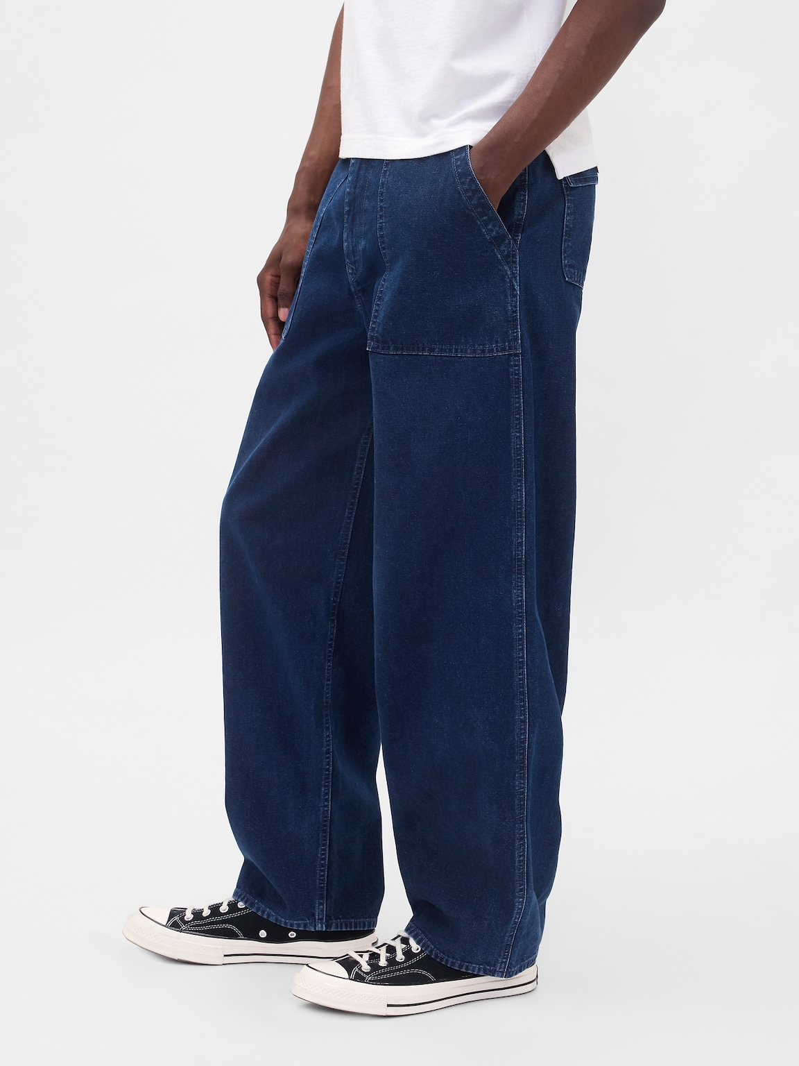 Canvas Baggy Trouser Jeans