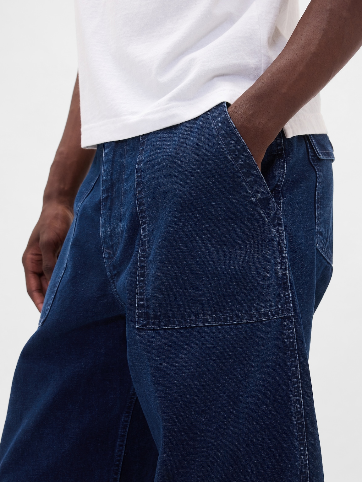 Canvas Baggy Trouser Jeans