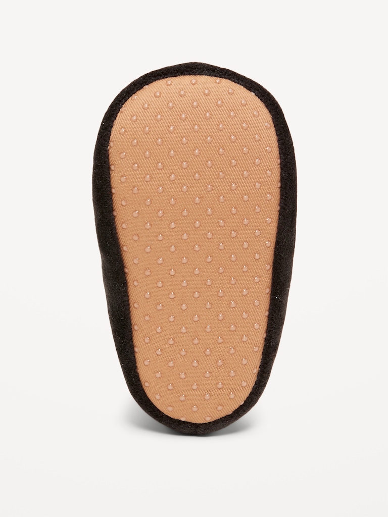 Velour Critter Slippers for Baby