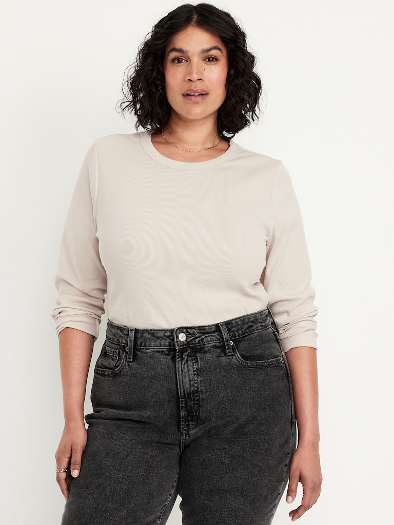 Snug Long-Sleeve Crew-Neck T-Shirt