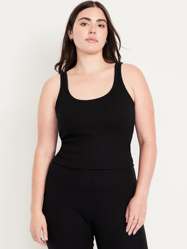 Cozy Waffle Pajama Tank Top