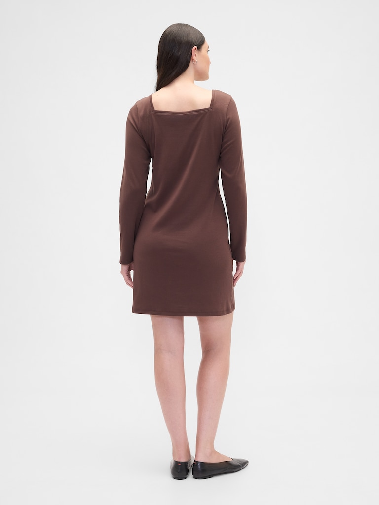 Squareneck Mini Dress