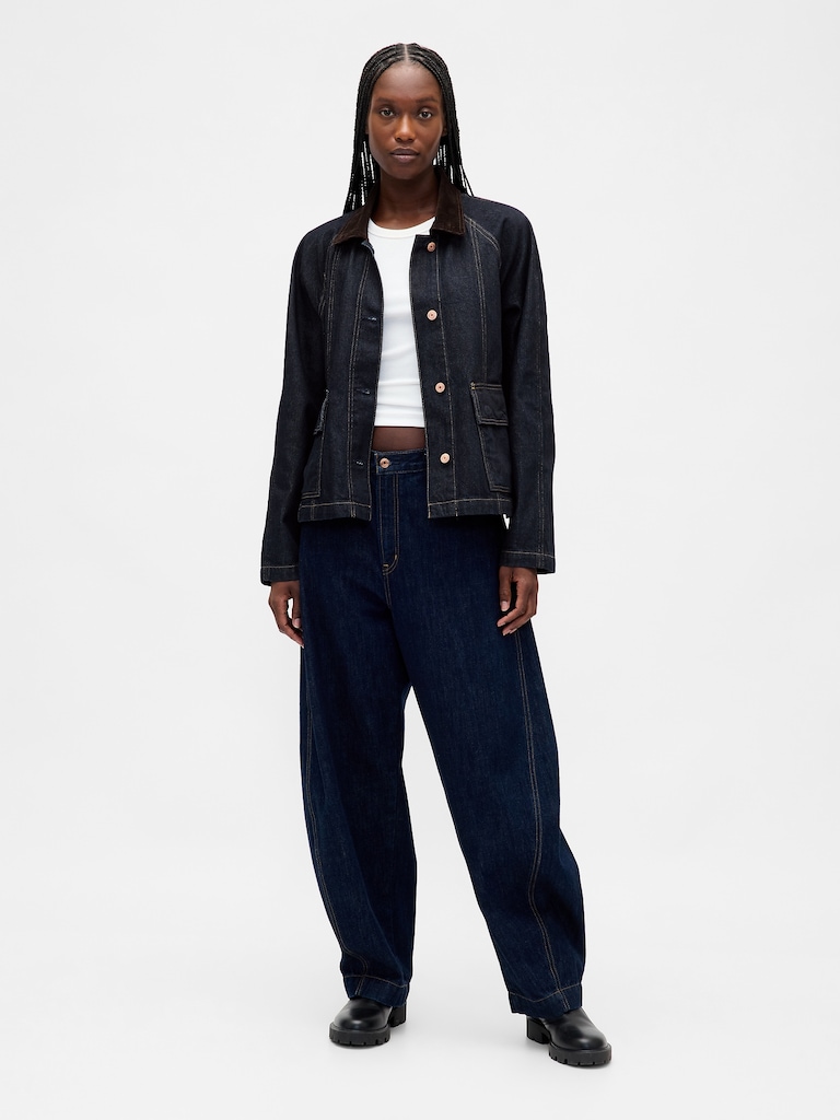 UltraSoft Denim Swing Chore Jacket