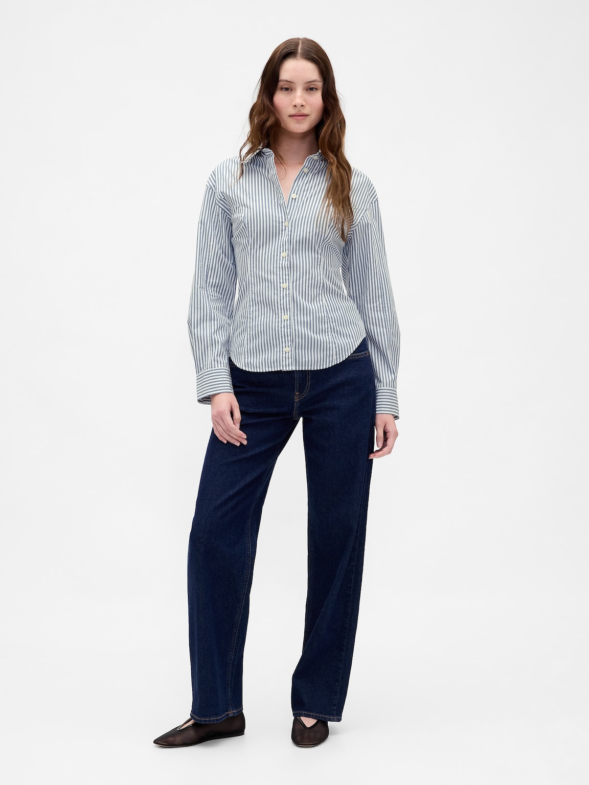 Organic Cotton Poplin Dolman Classic Shirt
