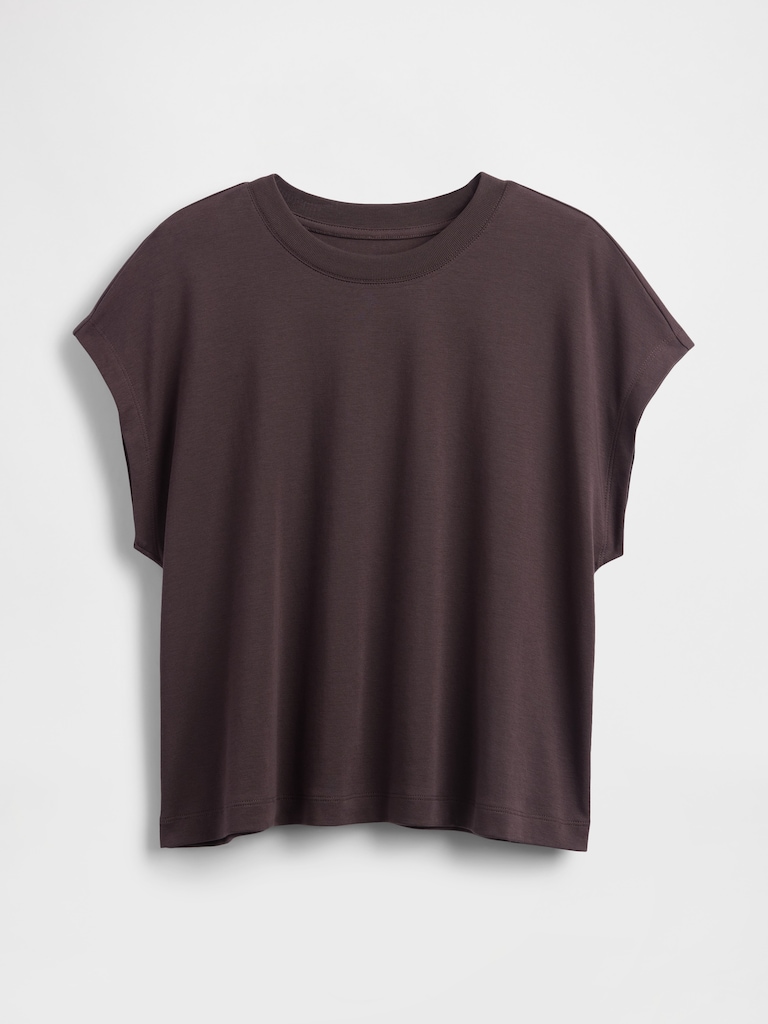 Supima® Cotton Relaxed Crop T-Shirt