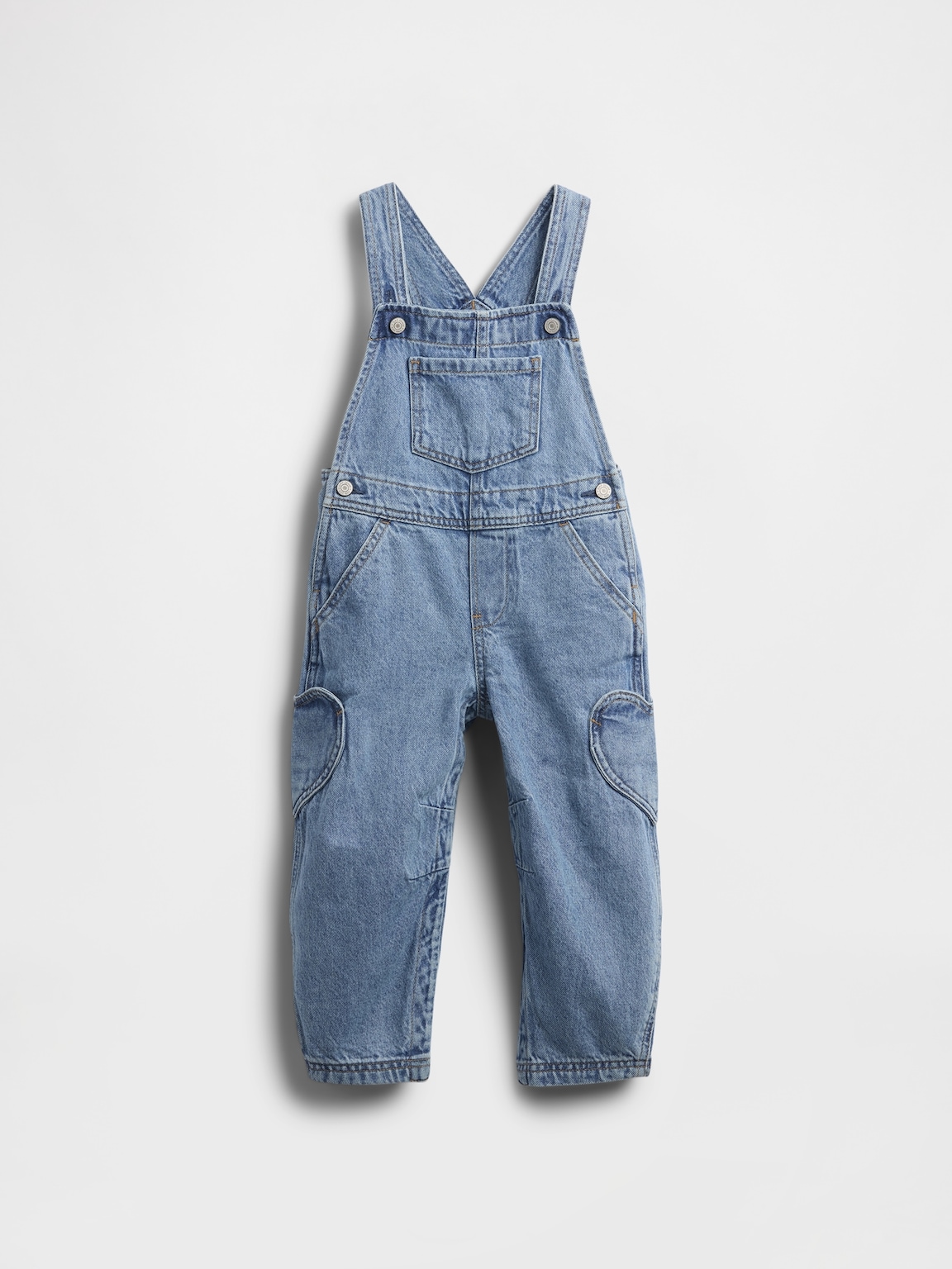 Baby & Toddler Heart Pocket Horseshoe Overalls