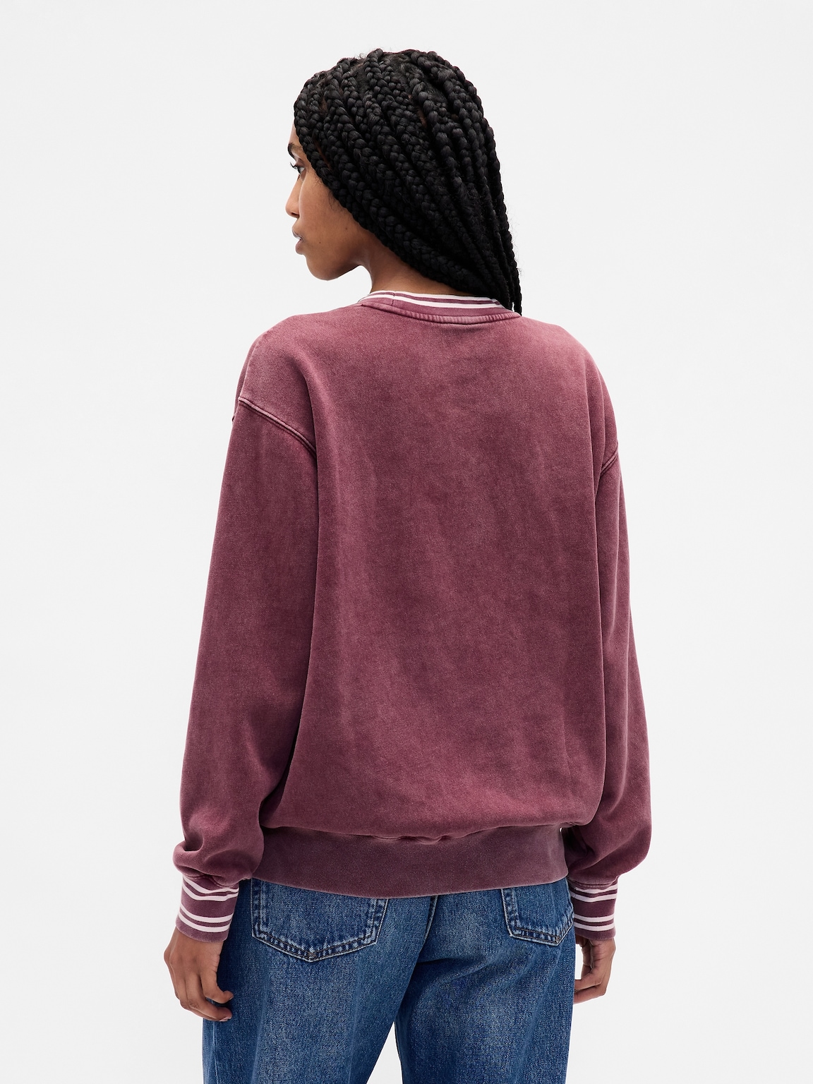 VintageSoft Oversized Logo Sweatshirt