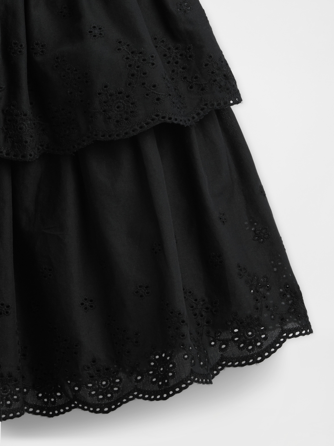 Kids Mixed Media Eyelet Dress