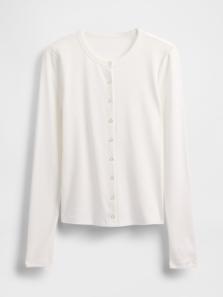 Modern Crewneck Cardigan