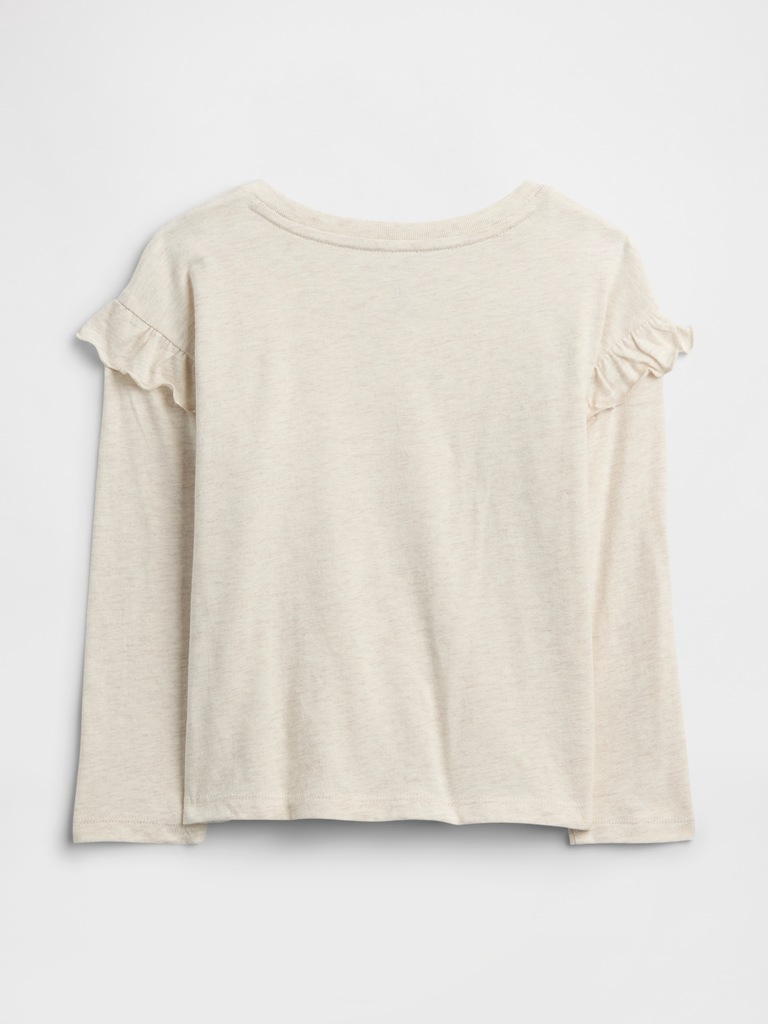 babyGap Logo Ruffle Crewneck T-Shirt