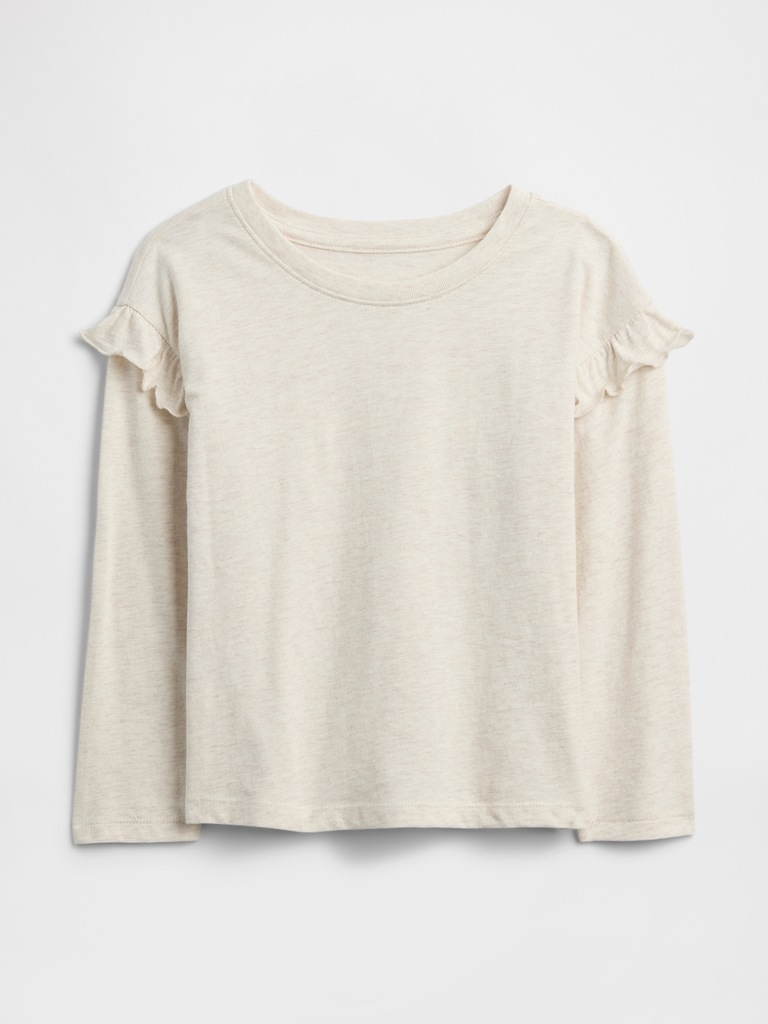 babyGap Logo Ruffle Crewneck T-Shirt