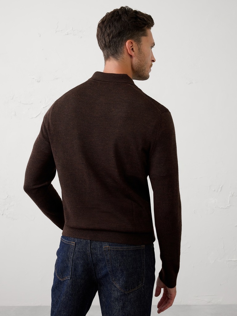 Merino Wool Sweater Polo