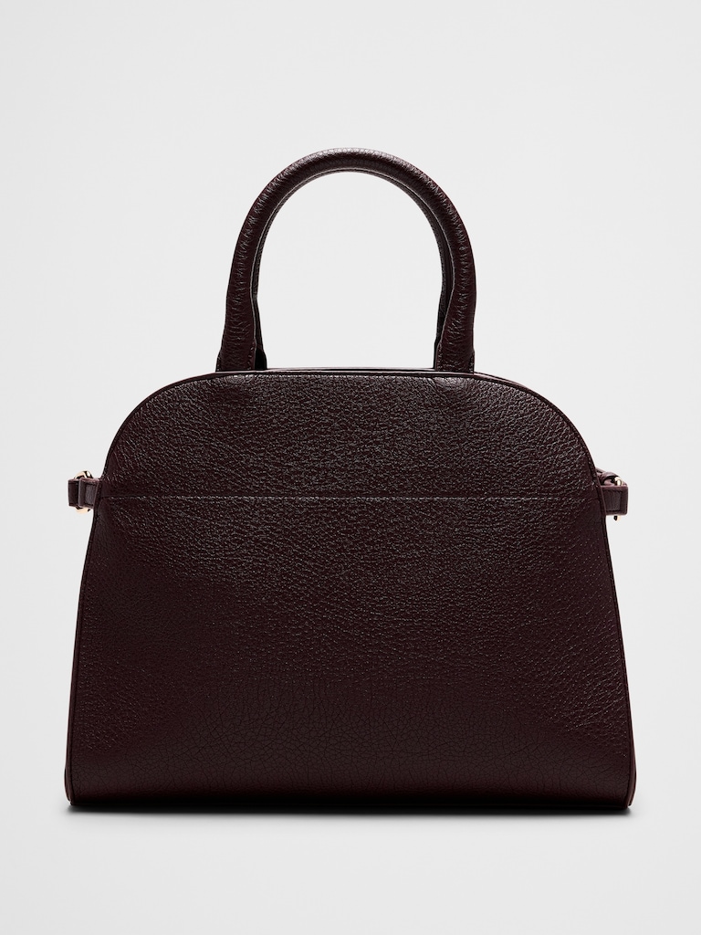 Vegan Leather Satchel Handbag