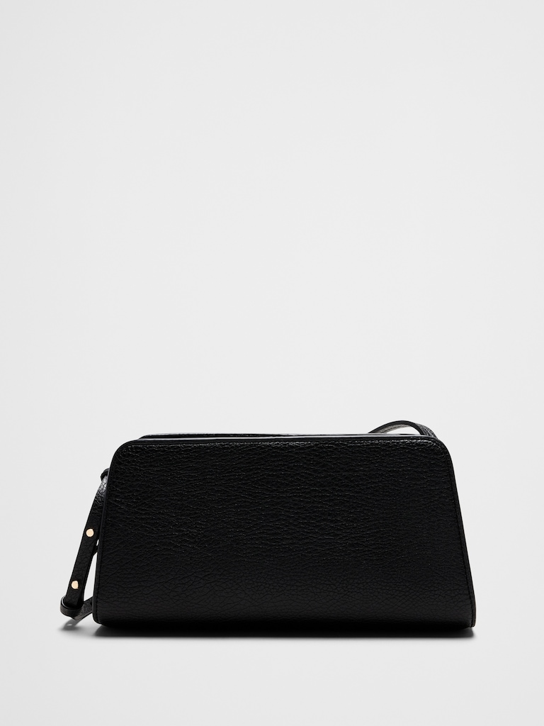 Vegan Leather Baguette Shoulder Bag