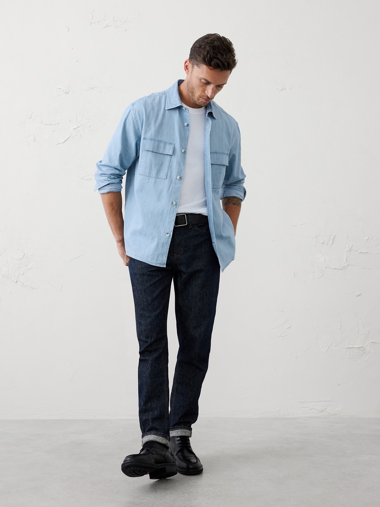 Relaxed-Fit Denim Overshirt
