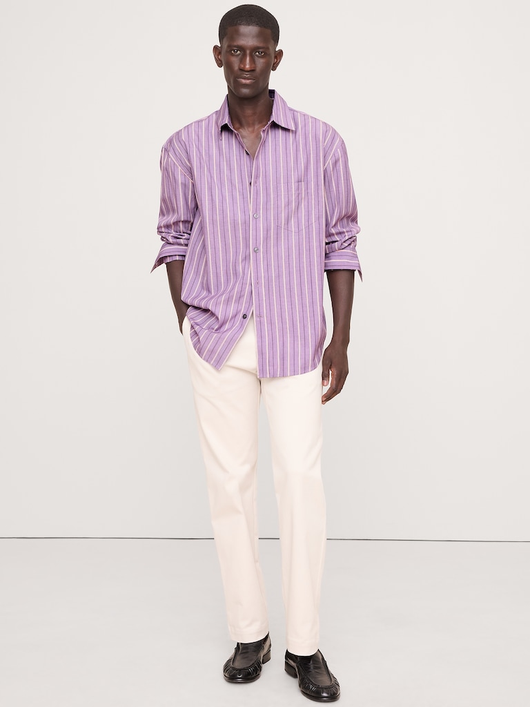 Relaxed-Fit Washed Cotton Poplin Shirt