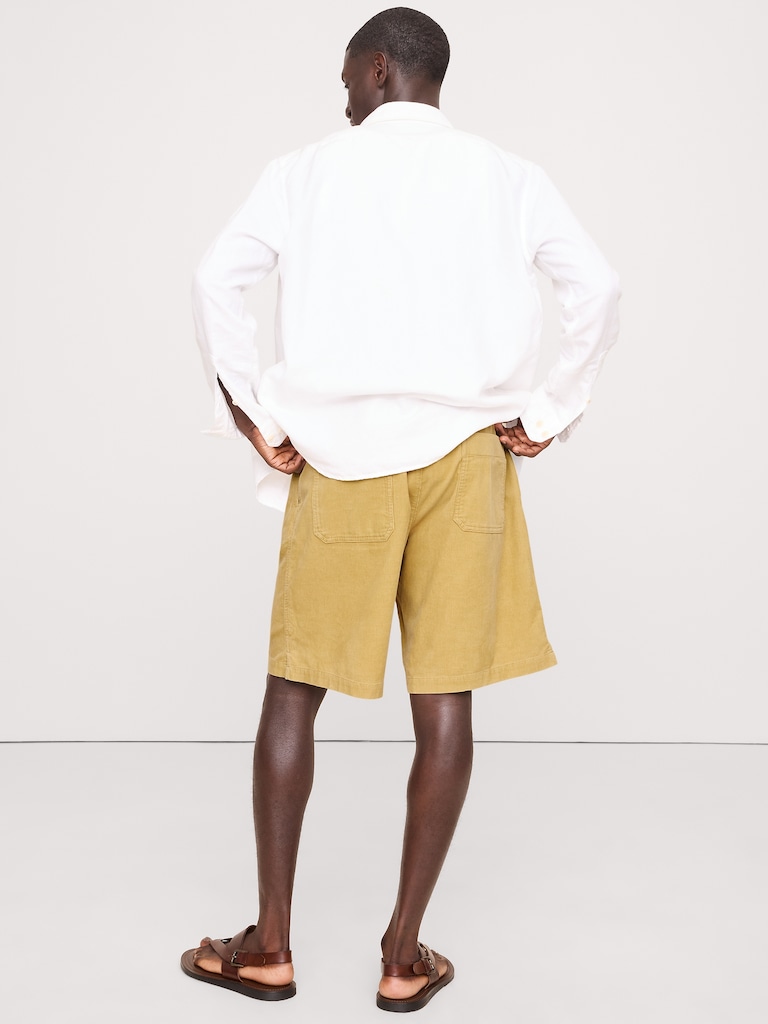 9.5" Loose Corduroy Pull-On Short